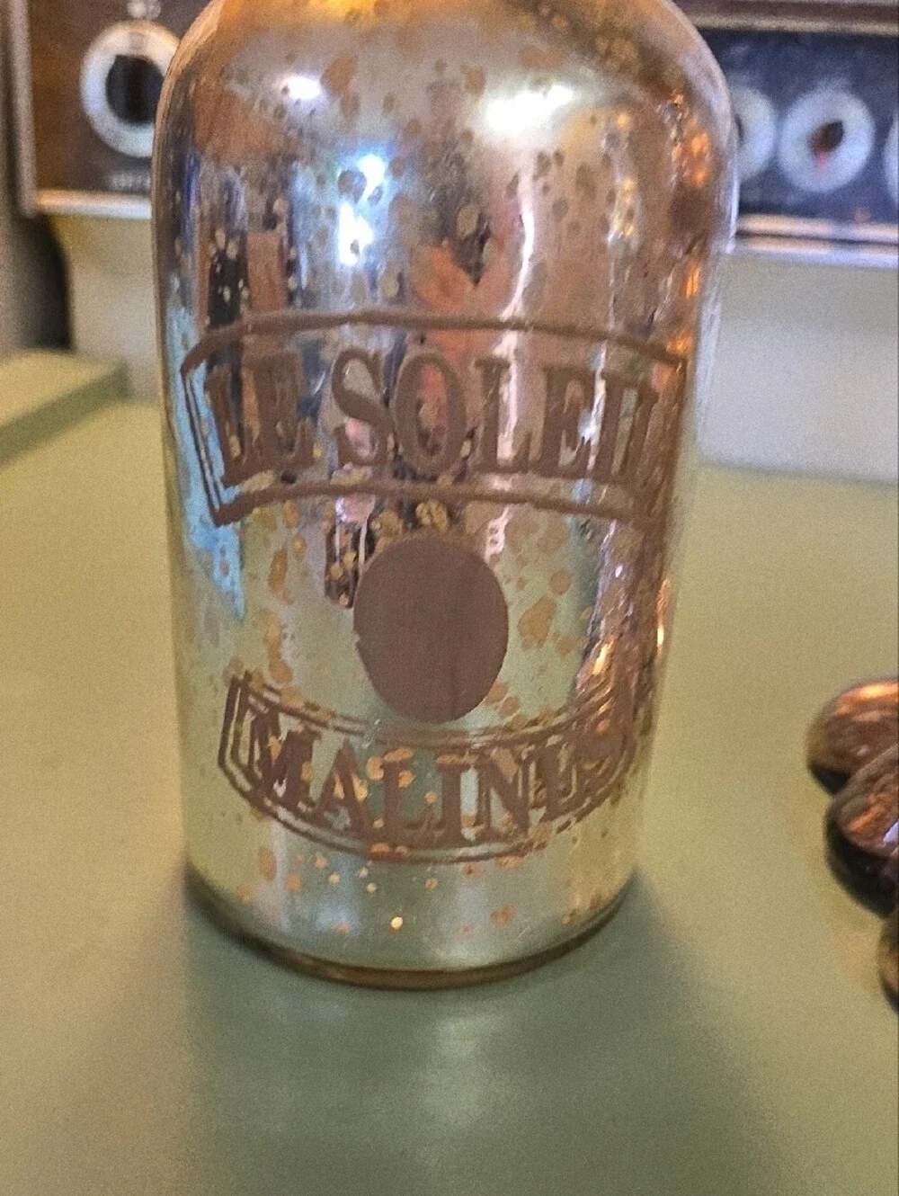 Mercury Glass Lot- 3 Candle Holders, 1 Pillar Stand And 2 Stick